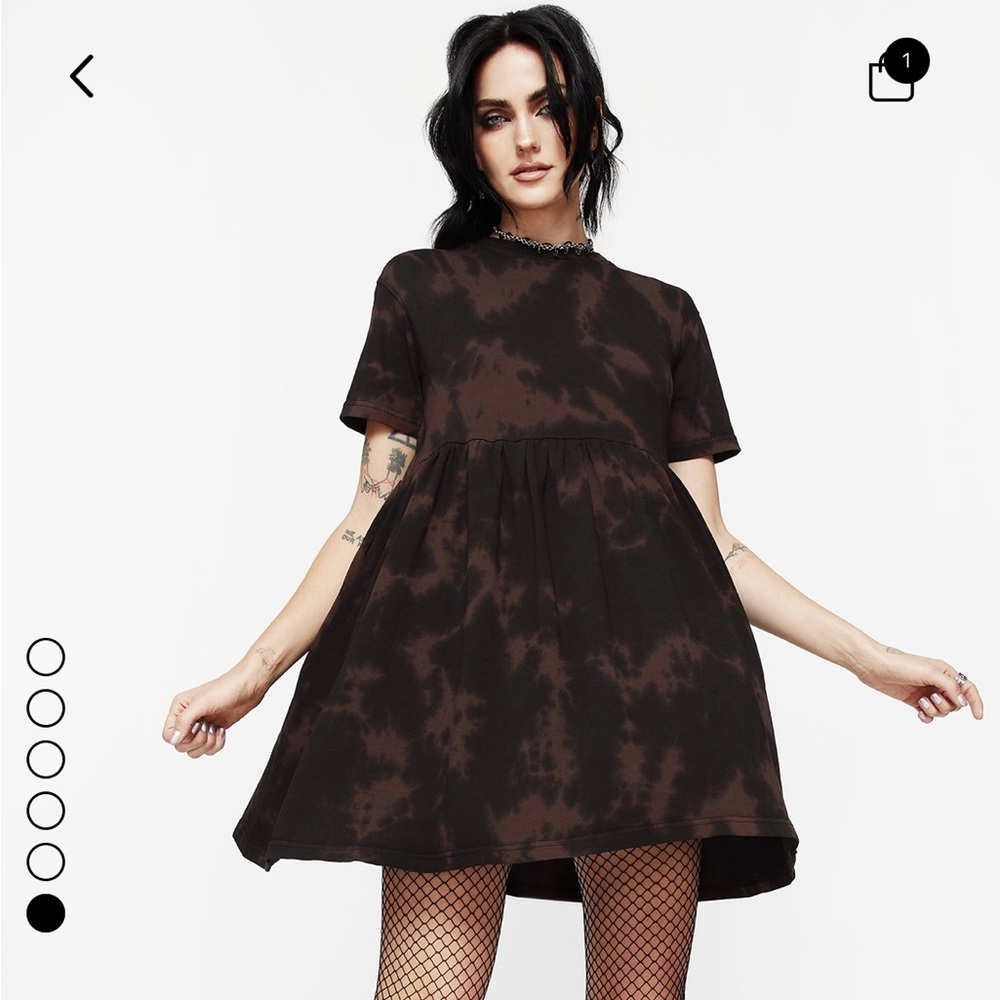 Disturbia babydoll tie dye dress